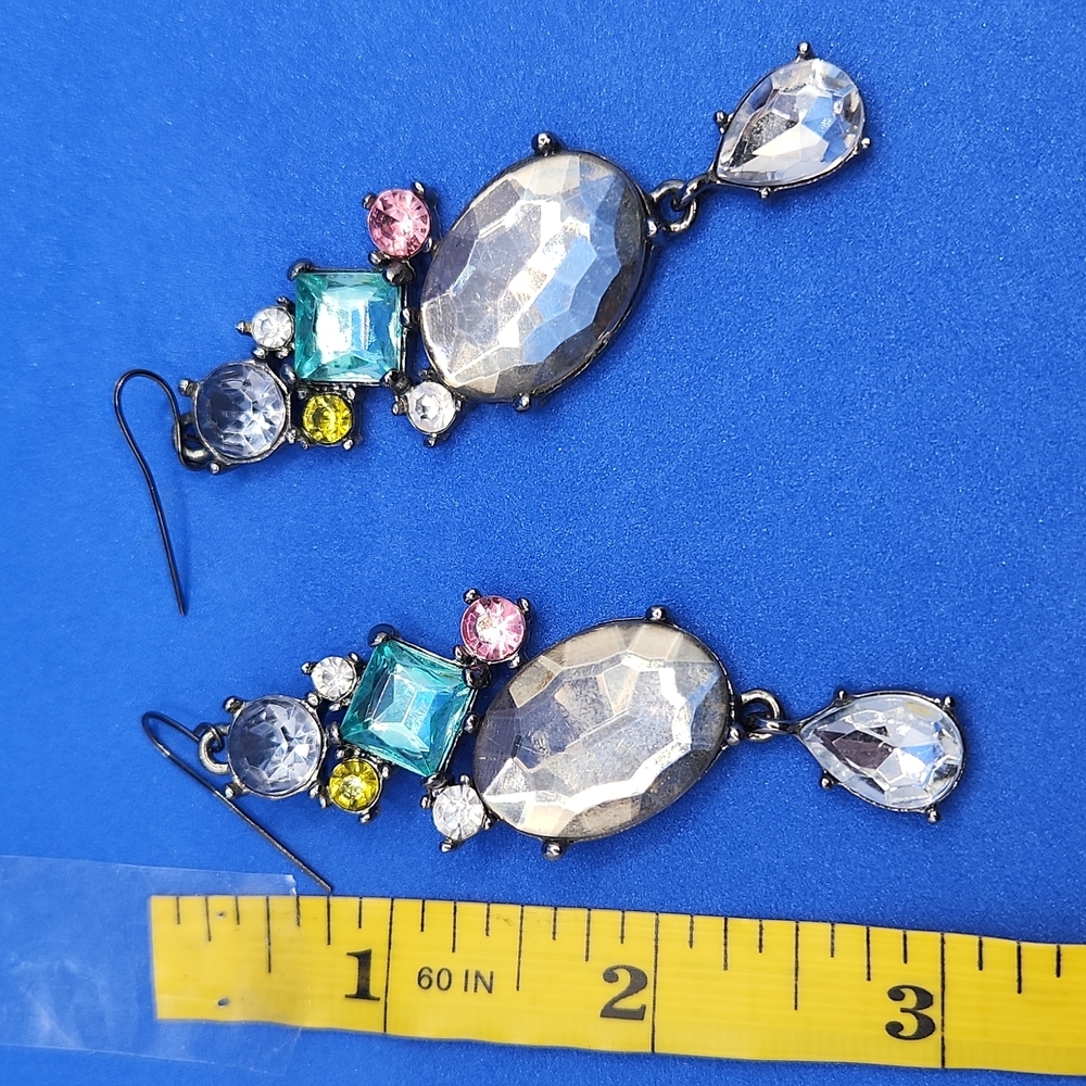 Antique Gem Stone Drop Earrings - Picture 5 of 5